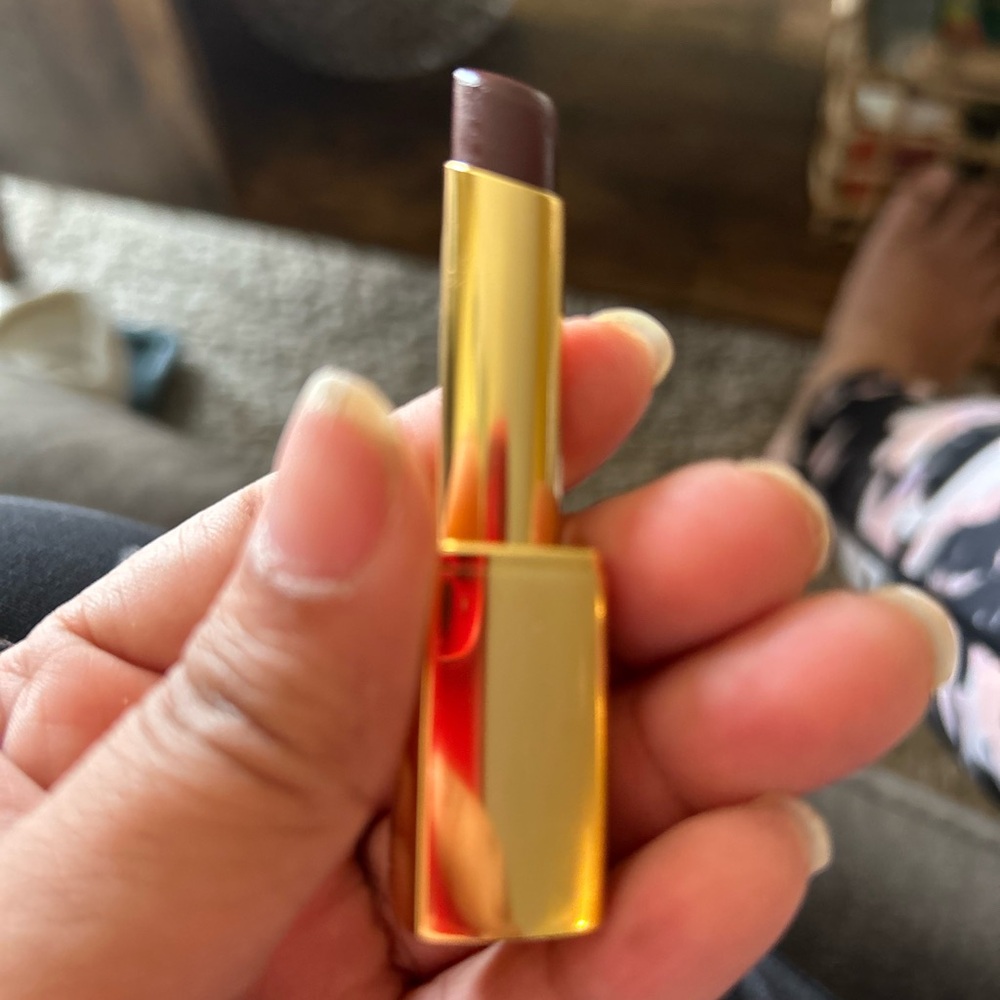 Luxurious Gold Lipstick by [Brand] - Rich Brown Shade